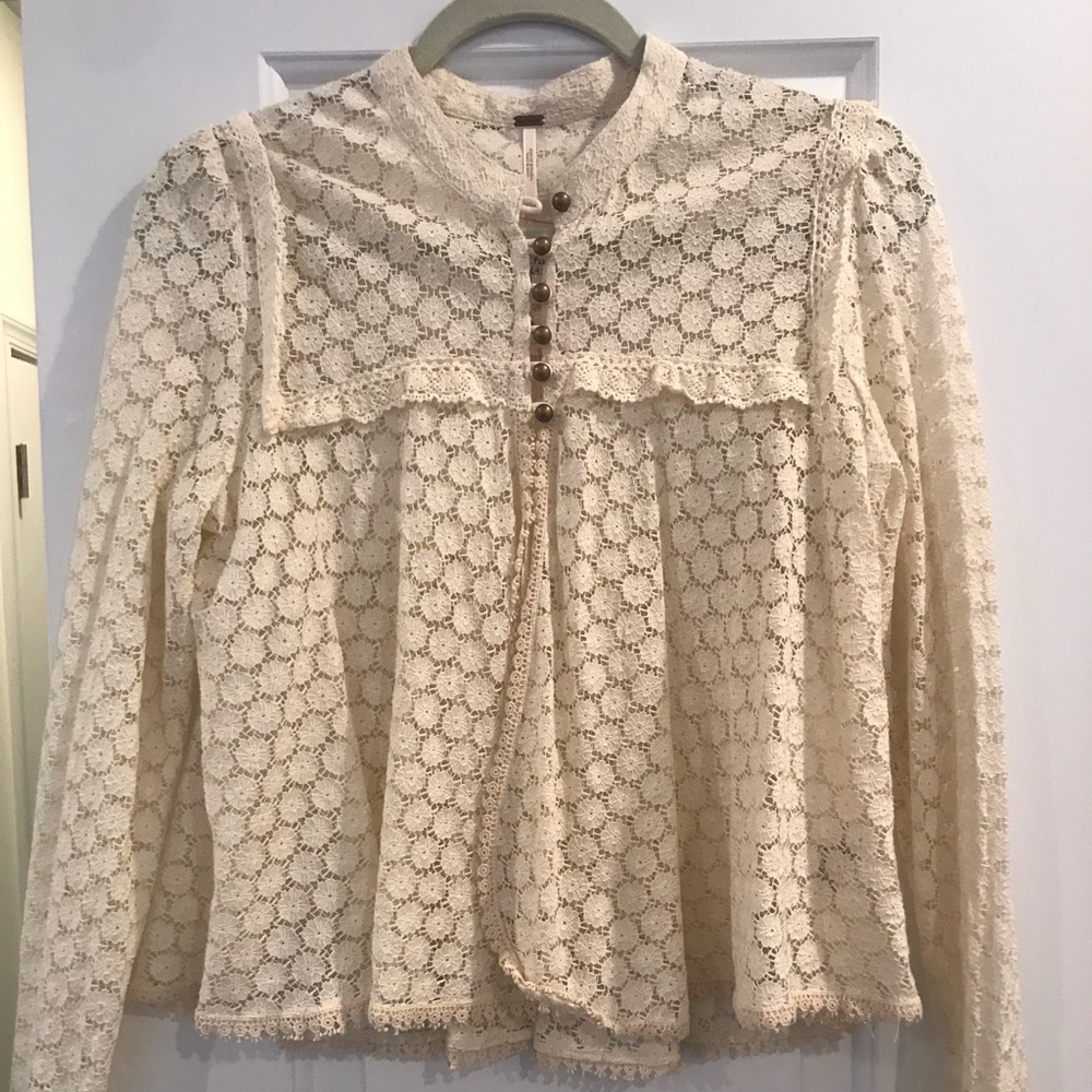 Free People lace blouse